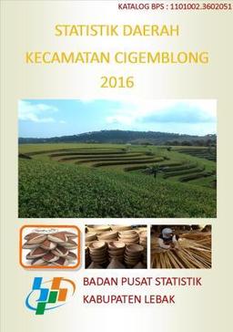 Cigemblong Subdistrict Regional Statistics 2016